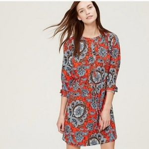 Loft Queen Paisley Shirtdress, Size Large